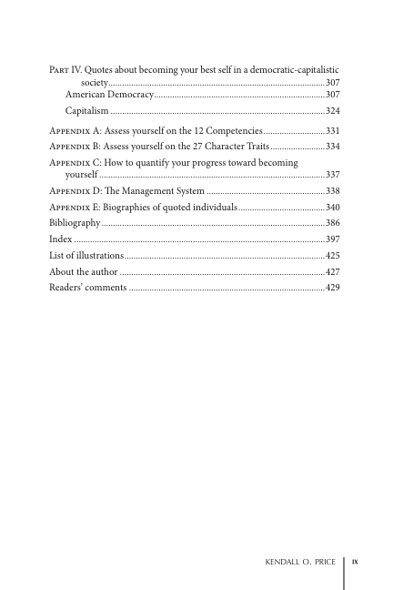 Table of contents